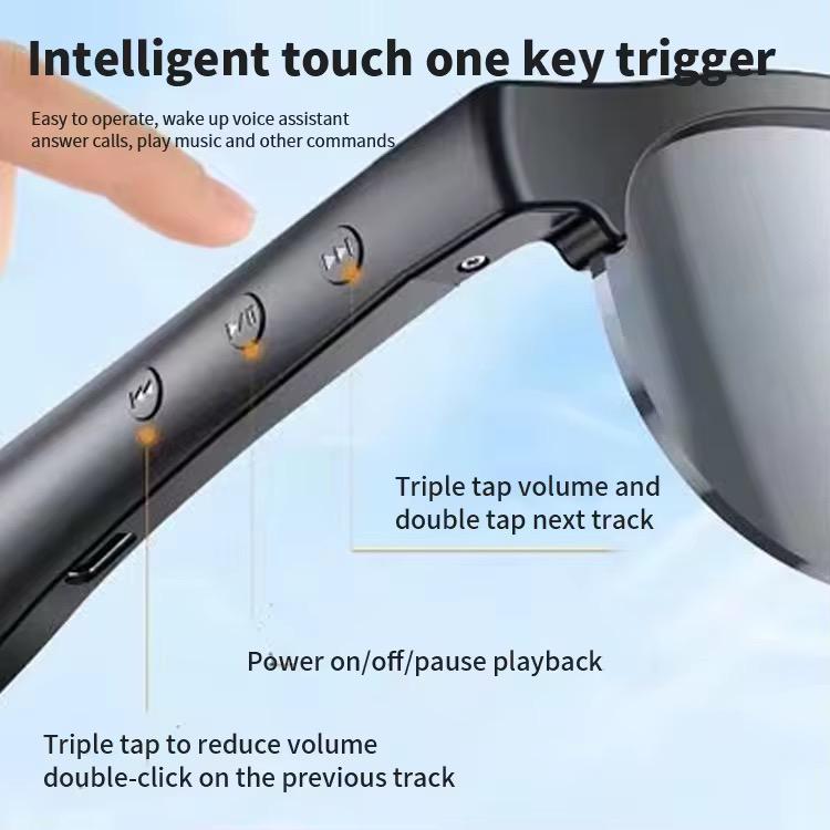 🕶️ Lunettes Connectées Bluetooth – Écoutez en toute liberté !